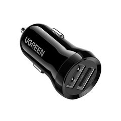 Автомобильное зарядное устройство для UGREEN ED018 Dual USB Car Charger 24W 2.4A Black (50875)