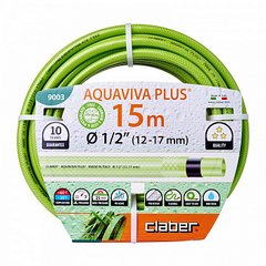 Шланг поливочный Claber Aquaviva Plus 1/2" 15 м Салатовый
