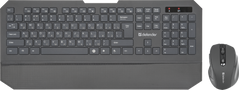 Комплект (клавіатура, мишка) Defender Berkeley C-925 Wireless kit Black (45925)