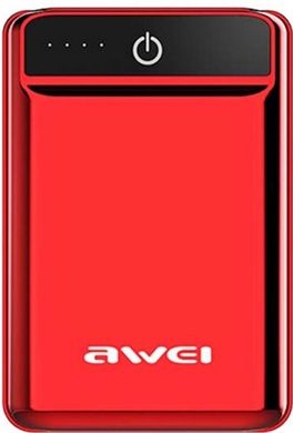 Универсальная мобильная батарея Awei P54K 10000mAh Power Bank Red