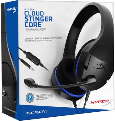 Навушники HyperX Cloud Stinger Core для PS4 3.5mm Black/Blue (4P5J8AA)