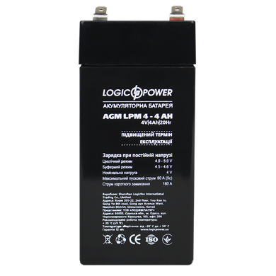 Аккумуляторная батарея LogicPower LPM 4V 4AH (LPM 4 - 4 AH)