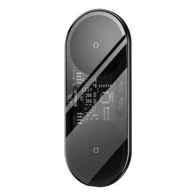 Беспроводное зарядное устройство Baseus Digital LED Display 2in1 Wireless Charger 20W Black Universal version (WXSX010101)