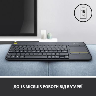 Клавиатура Logitech Touch K400 UA Black (920-007145)