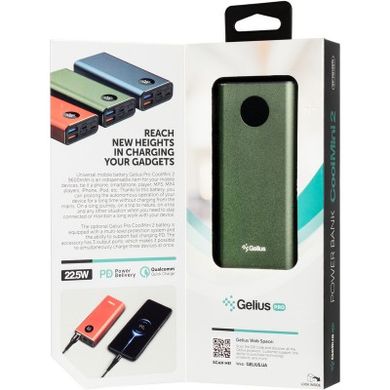 Універсальна мобільна батарея Gelius Pro CoolMini 2 PD GP-PB10-211 9600mAh Green