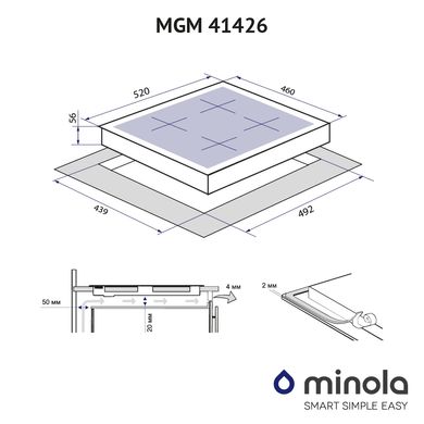 Варильна поверхня Minola MGM 41426 WH