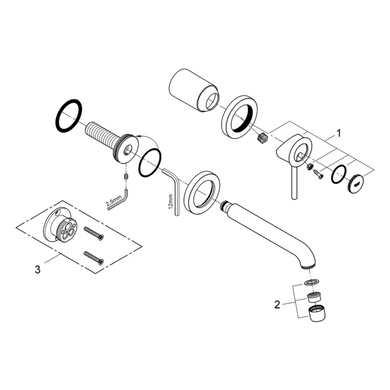 Змішувач для раковини Grohe BauClassic 2029200C