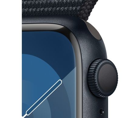 Apple Watch Series 9 GPS 41mm Midnight Aluminium Case with Midnight Sport Loop (MR8Y3QP/A)