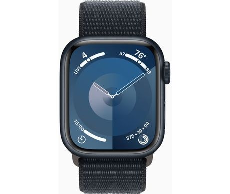 Apple Watch Series 9 GPS 41mm Midnight Aluminium Case with Midnight Sport Loop (MR8Y3QP/A)