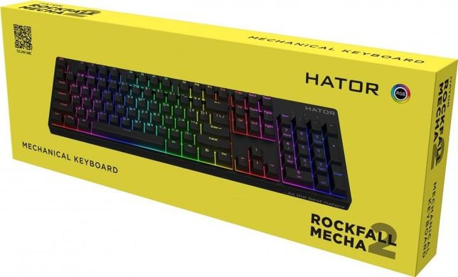 Клавіатура механічна Hator Rockfall 2 Mecha orange (HTK-710) black