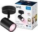 Розумний накладний точковий світильник WiZ IMAGEO Spots 1x5W 2200-6500K RGB Wi-Fi Black (929002659001)