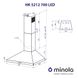 Вытяжка Minola HK 5212 WH 700 LED
