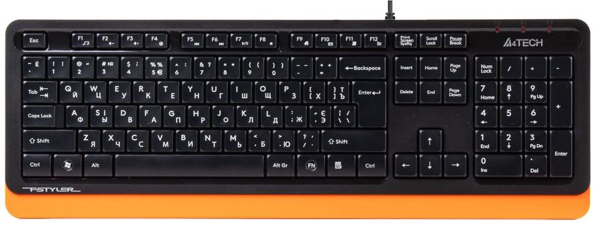 Клавіатура A4Tech FK10 Black/Orange