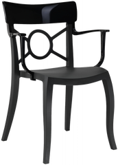 Кресло Papatya Opera-K черное сиденье, верх черный