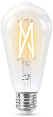 Розумна лампа WiZ E27 7W(60W 806Lm) ST64 2700-6500K філаментна Wi-Fi (929003018601)