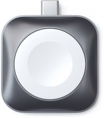 Бездротовий зарядний пристрій Satechi USB-C Magnetic Charging Cable для Apple Watch Space Gray (ST-TCMCAWM)