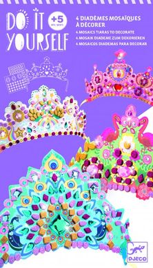 Набір головних прикрас з мозаїкою DJECO Зроби сам Принцеса  (DJ07901)