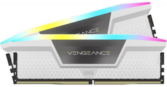 Оперативна пам'ять Corsair VENGEANCE RGB 32GB (2x16GB) DDR5 DRAM 6000MHz C40 (CMH32GX5M2B6000C40W)