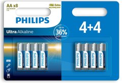 Батарейки Philips Ultra Alkaline AA блістер 8 шт (LR6E8B/10)