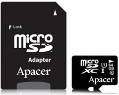 Карта пам'яті Micro SD ApAcer 16GB UHS-1 + adapter