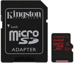 Карта пам'яті Kingston microSDHC / SDXC UHS-I U3 90R / 80W 64Gb