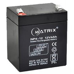 Акумуляторна батарея Matrix 12V 4Ah (NP4-12)