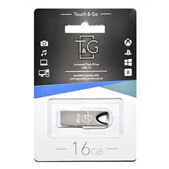 Флешка T&G USB 16GB 117 Metal Series Black (TG117BK-16G)