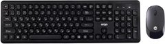 Комплект (клавиатура, мышь) Ergo KM-250 WL Black