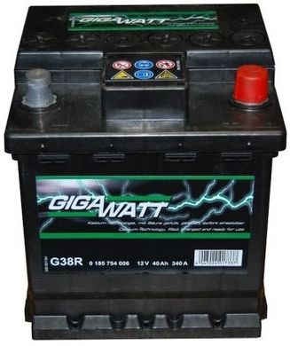 Автомобільний акумулятор GigaWatt 40А 0185754006