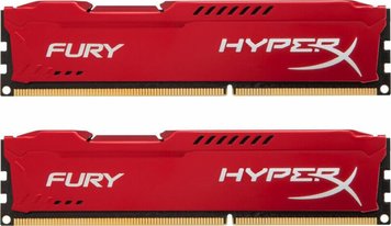 Оперативная память HyperX DDR3-1600 8192MB PC3-12800 (Kit of 2x4096) FURY Red (HX316C10FRK2/8)