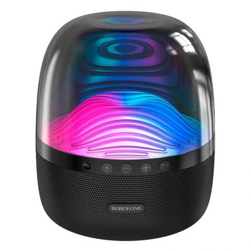 Портативна акустика Borofone BP8 Glazed colorful luminous BT speaker Black (BP8B)