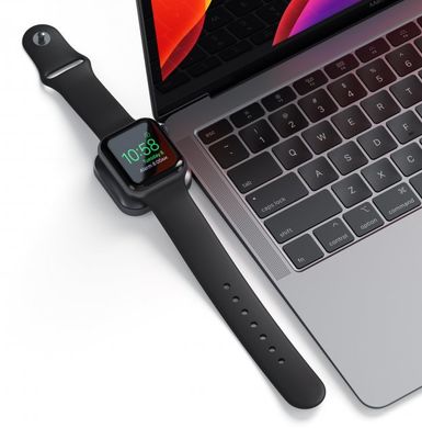 Бездротовий зарядний пристрій Satechi USB-C Magnetic Charging Cable для Apple Watch Space Gray (ST-TCMCAWM)