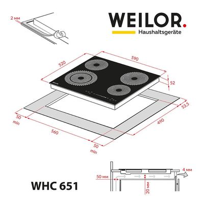 Варочная поверхность Weilor WHC 651 BLACK
