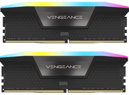 Оперативна пам'ять Corsair 96 GB (2x48GB) DDR5 5200 MHz Vengeance RGB (CMH96GX5M2B5200C38)