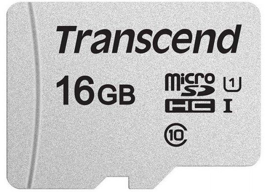 Карта пам'яті Transcend MicroSDHC 300S 16GB Class 10 UHS-I U1 no adapter (TS16GUSD300S)