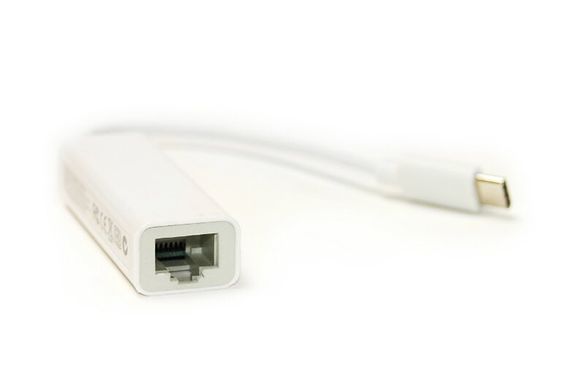Перехідник PowerPlant USB Type-C - RJ45, 12cm