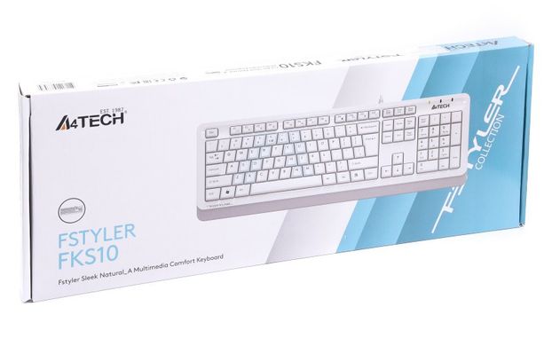 Клавиатура A4Tech  FKS10 (White)