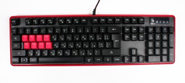 Клавіатура A4tech Bloody B2278 USB Black Red