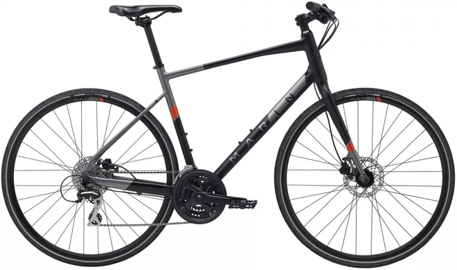 Велосипед 28" Marin Fairfax 2 рама - XL 2022 Black/Charcoal (SKD-51-21)