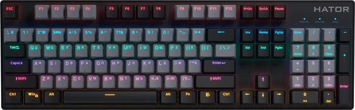 Клавиатура механическая HATOR Starfall Rainbow Origin Red (HTK-608-BGB)