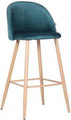 Барний стілець AMF Bellini бук/green velvet (545882)