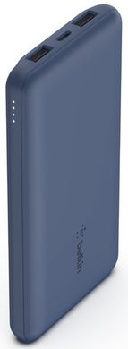 Універсальна мобільна батарея Belkin 10000mAh 15W Dual USB-A, USB-C Blue (BPB011BTBL)