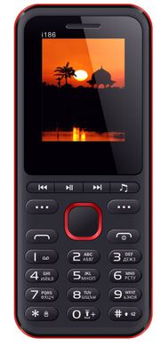 Мобільний телефон Nomi i186 Black Red