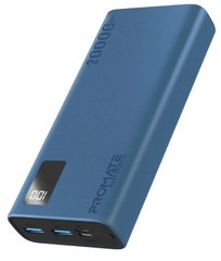 Универсальная мобильная батарея Promate Bolt-20pro Blue 20000mAh (bolt-20pro.blue)
