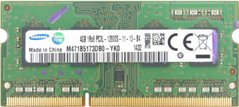 Оперативна пам'ять Samsung 4 GB SO-DIMM DDR3L 1600 MHz (M471B5173DB0-YK0) Refurbished (Відновлена)