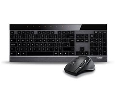 Комплект (клавиатура, мышь) беспроводной Rapoo 8900P