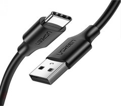 Кабель UGREEN US287 USB 2.0 to USB Type-C Cable Nickel Plating 3A 1m Black (60116)