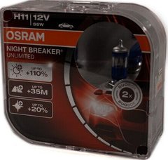 Автолампа Osram 64211NBU H11 Night Breaker Unlimited +110% 55W 12V PGJ19-2 HardDuopet