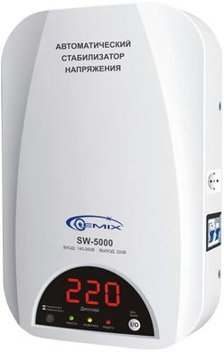 Стабилизатор напряжения Gemix SW-5000 релийний цифровой, 3000Вт (07500016)