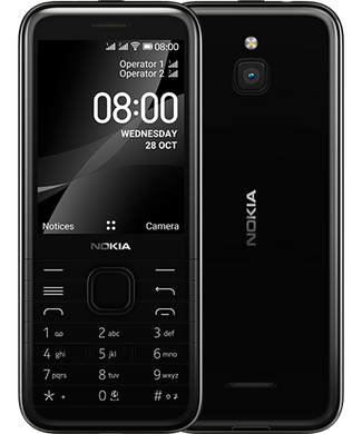 Мобільний телефон Nokia 8000 DS 4G Black